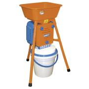 orangene Getreidemühle 550 Watt mit Eimer